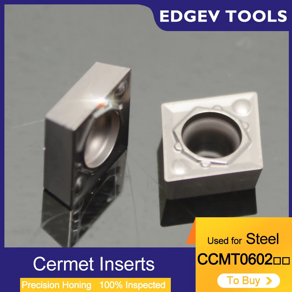 Cermet Inserts CCMT060202 CCMT060204 CCMT21505 CCMT2151 CCMT Carbide Inserts CNC Lathe Boring Bar Tools Steel For HQ TN60