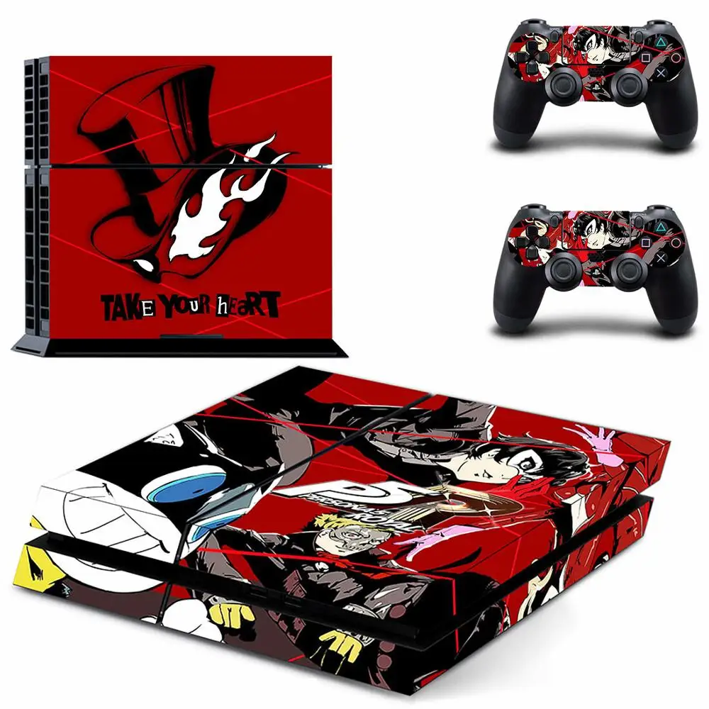 Persona 5 Королевский PS4 Кожа Наклейка для playstation 4 консоли и контроллеры PS4 Кожа Наклейка Винил - Цвет: GYTM2855