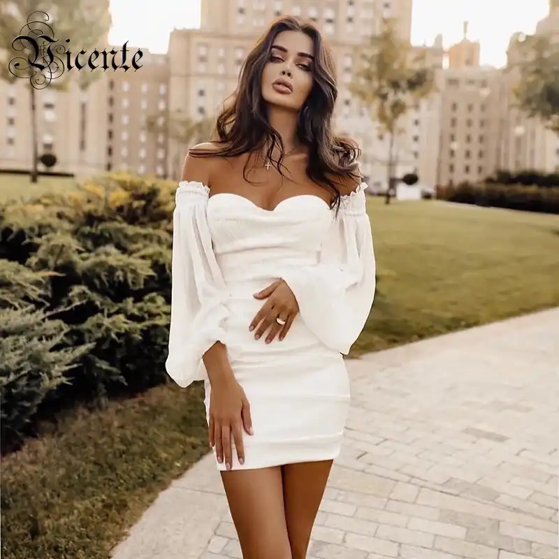 vestido chique branco