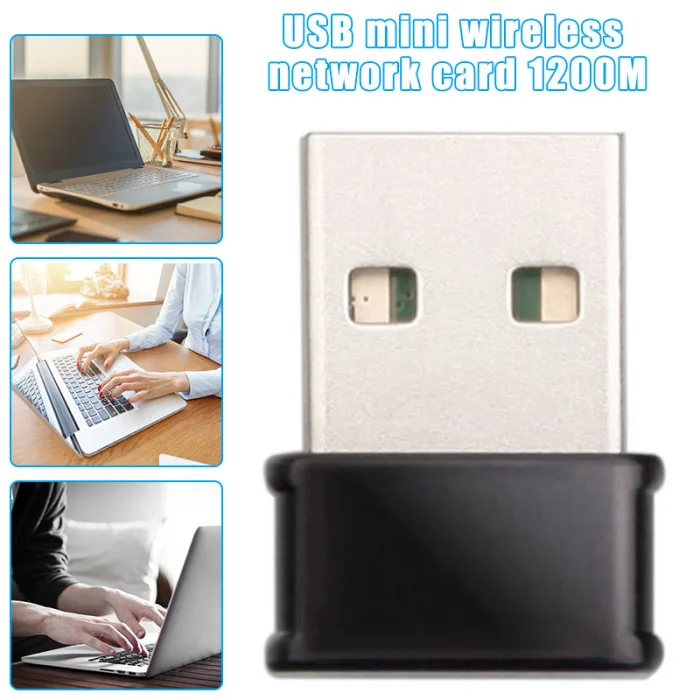 Мини USB WiFi адаптер 802.11AC Dongle сетевая карта 1200 Мбит/с 2,4G и 5G двухдиапазонный Wifi приемник NC99