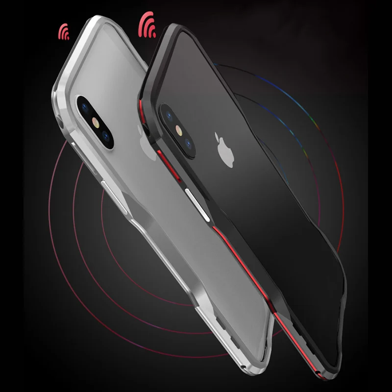 Comprar Carcasa metálica para iPhone11 Pro XS max carcasa de aluminio funda protectora dura para iPhoneXS X R 7 8Plus carcasa de parachoques iphon