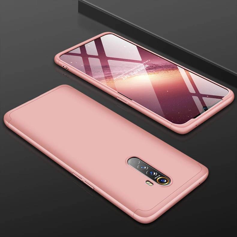 Oppo Realme XT чехол 360 градусов Полный Твердый матовый водостойкий Чехол обложка чехол s Тонкий Высококачественный защитный чехол для Oppo Realme X2 Pro защитный Fundas