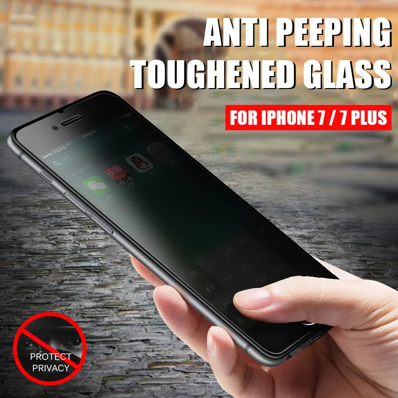 Антишпионское закаленное стекло для iPhone 7 6 6S 8 Plus X XS XR Защитная пленка для экрана для iPhone 6 7 8 XS Max защитное стекло