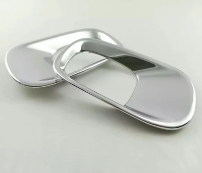 rear foglight cover Для Jeep Renegade передняя противотуманная фара, крышка противотуманных фар, отделка хром ABS, аксессуары для автомобиля, аксессуары для тюнинга, оригинальные - Цвет: rear foglight cover
