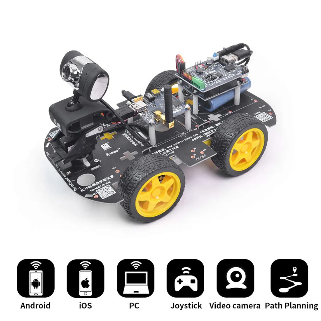Программируемый робот DIY Wifi+ Bluetooth паровой обучающий автомобиль с графическим программированием XR блок Linux стандартная версия