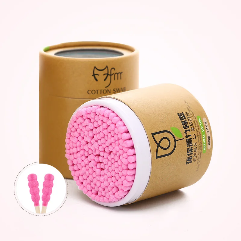 Cotton Swabs 200pcs/Box Bamboo Baby Soft Wood Sticks Cleaning of Ears Tampons Cotonete Pampons Health Beauty