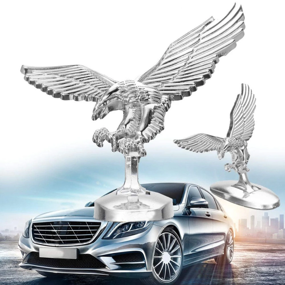 Автомобильный передний орнамент эмблема ангела Орел крышка хром 3D