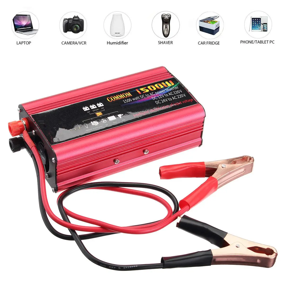 US $33.52 3000w Car Power Inverter Dc 1224v To Ac 220v Digital Led Display Converter Voltage Transformer Pure Sine Wave Power Converter