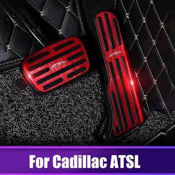 

Aluminium alloy Car Auto Accelerator Gas pedal Brake pedals Non Slip Pad Cover Case AT For Cadillac ATSL Car styling Accessories