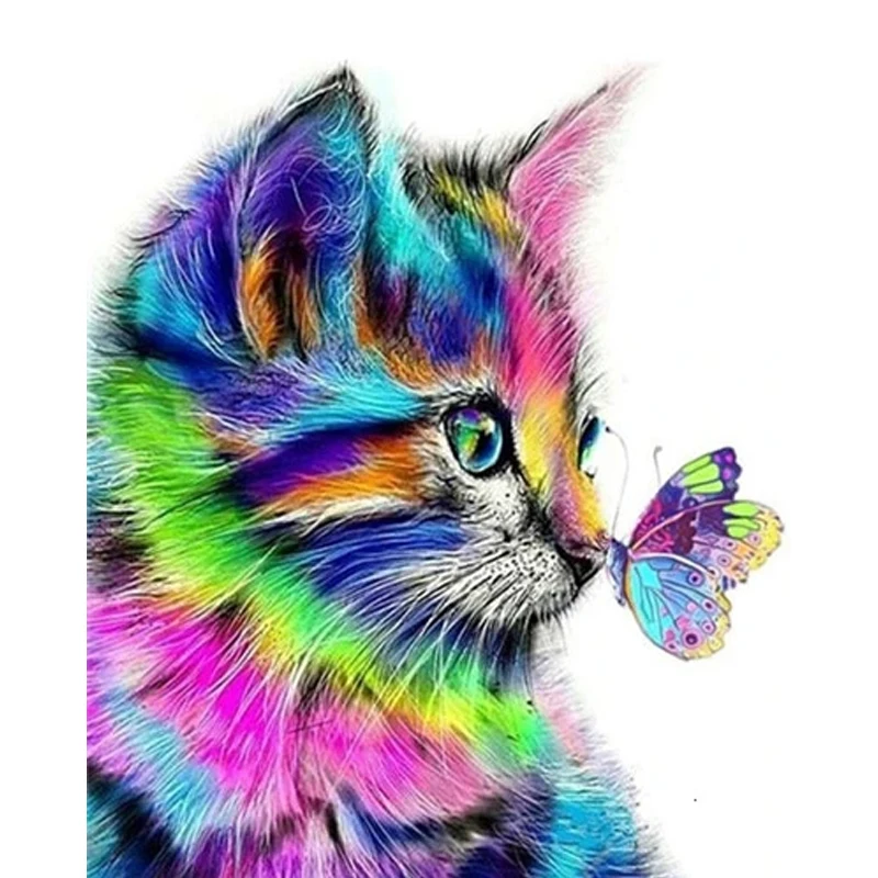 Color Cat Painting Number Adults Kits 1 | Color Cat Painting Number Adults Kits 4