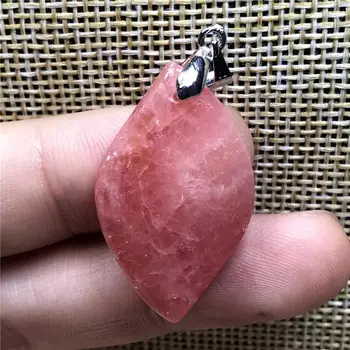 

Top Natural Red Rhodochrosite Necklace Pendant For Woman Man Crystal 31x19x6mm Beads Argentina Horse Eye Gemstone Jewelry AAAAA