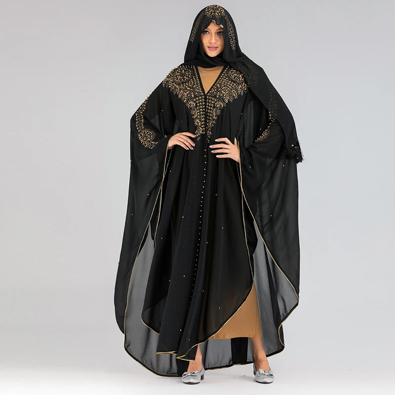 Niqab Дубай Абая кимоно мусульманский кардиган хиджаб платье для женщин Кафтан Caftan