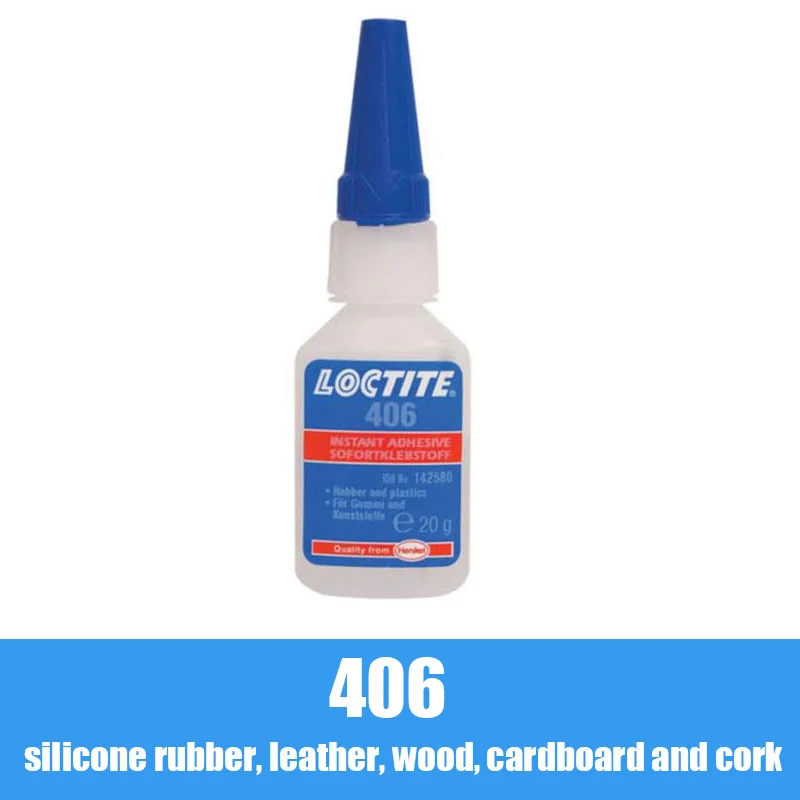 

Super Glue Adhesive 20ml Repairing Tool Cars Self-Adhesive 406 Instant Surface Loctite 406 Plastic Fast Home Office Supply