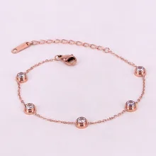 Новая мода пять флэш Cz Роскошные браслеты с подвесками для женщин персонализированный золотой цвет нержавеющая сталь пара подарочные браслеты и ювелирные изделия