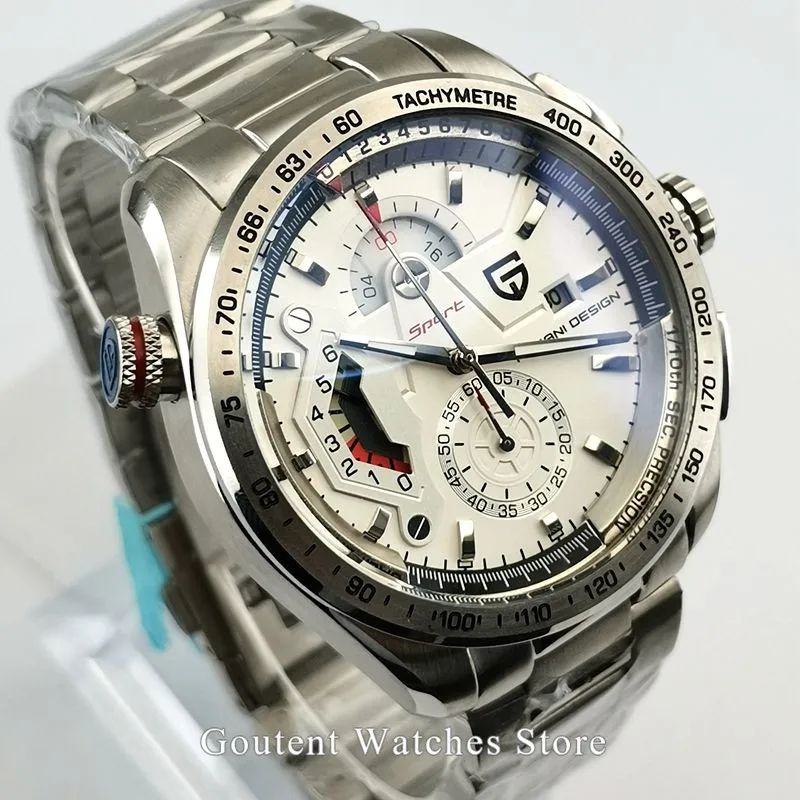 PAGANI Дизайн спортивные часы с хронографом мужские reloj hombre кварцевые наручные часы Relogio Masculino