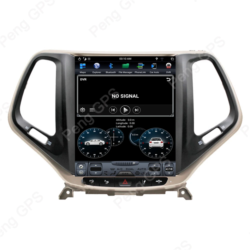Top 4G+64G Android 8.1 Tesla Vertical Screen GPS Navigation for Jeep Cherokee 2014-2019 Audio Player In-dash Carplay 1920*1080 Unit 5
