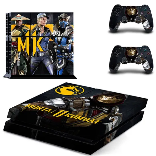 QPTM0085 Mmoral Kombat 11 полное покрытие лицевые панели наклейка для PS4 Наклейка для playstation 4 консоль и контроллеры наклейка для PS4 виниловая наклейка - Цвет: QPTM0085