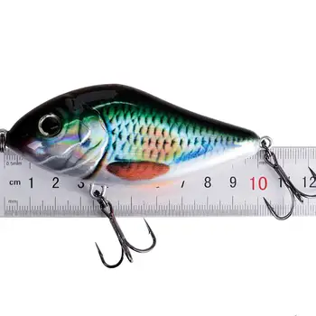 

1pcs Slow Sinking Jerkbait 100MM 49G Fishing Lure Slider Swim Action with Soft Tail Hard Body Fishing Jerk Bait for Pike Musky