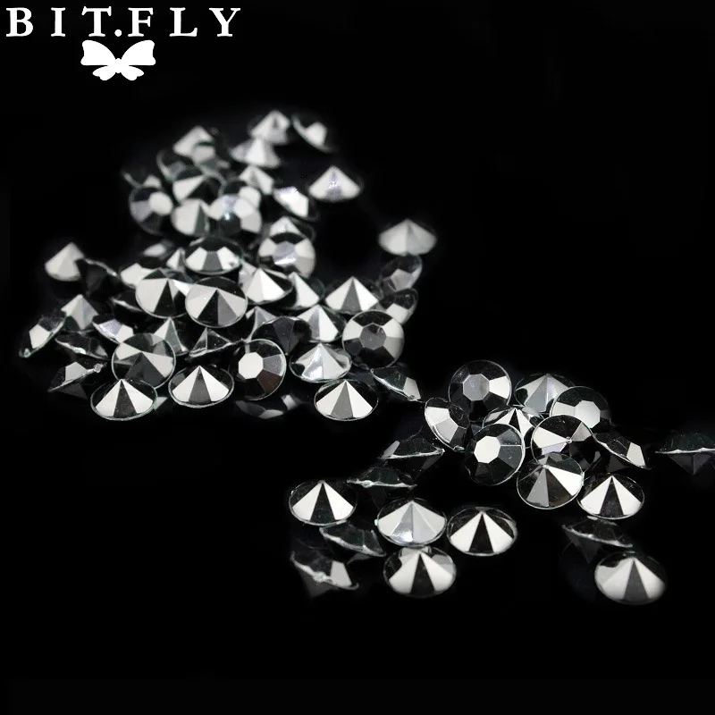 10 мм 4 Чистый карат Свадебный Стол Разброс Кристаллов алмазное украшение 10,0 мм 2000 шт Вечерние сувениры для мероприятий - Цвет: Black