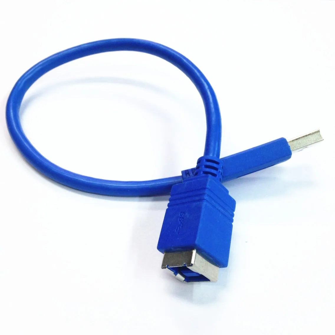 USB 3,0 B Женский USB 3,0 кабель USB 3,0 A штекер в B Женский кабель для передачи данных 30 см