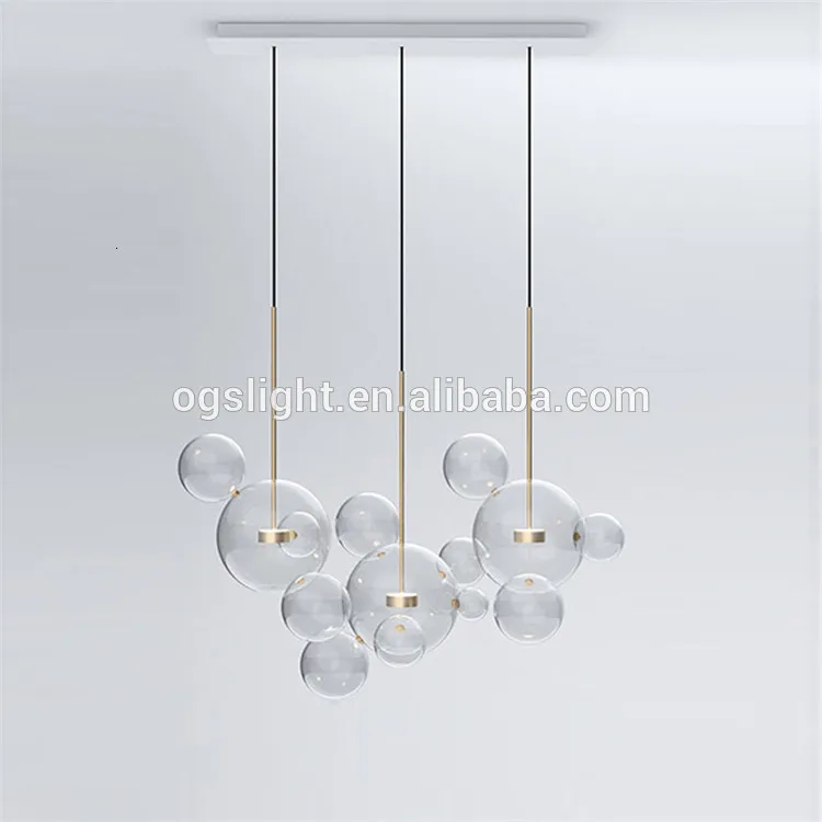 Custom Pendant Lamp Bedroom Decor Light Bulb Glass Decorative Ceiling Light Chandeliers In China Clear Light Bulbs