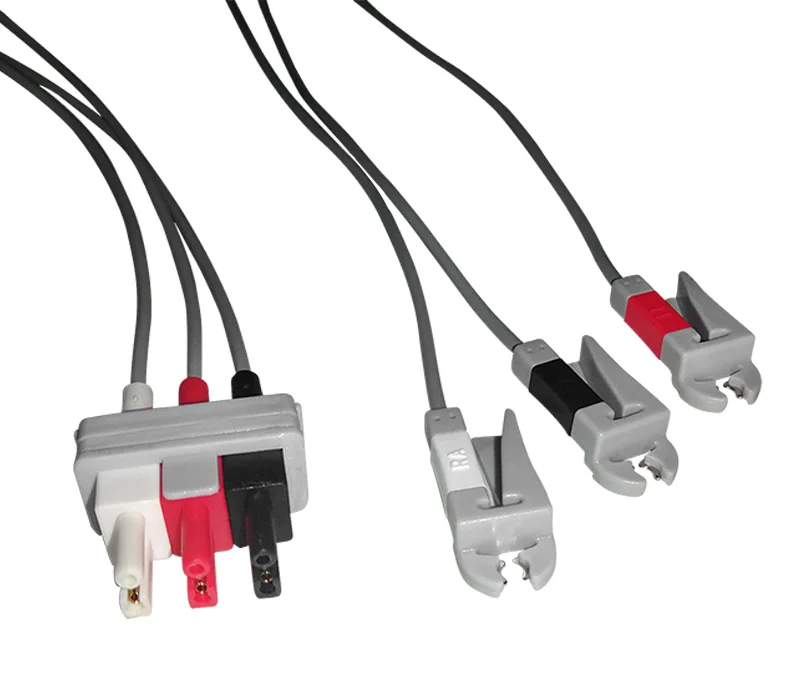 MC002B-3 Кабель ЭКГ 3-привести совместим с philips M1500A M1510A магистральный кабель - Цвет: MC002B-3