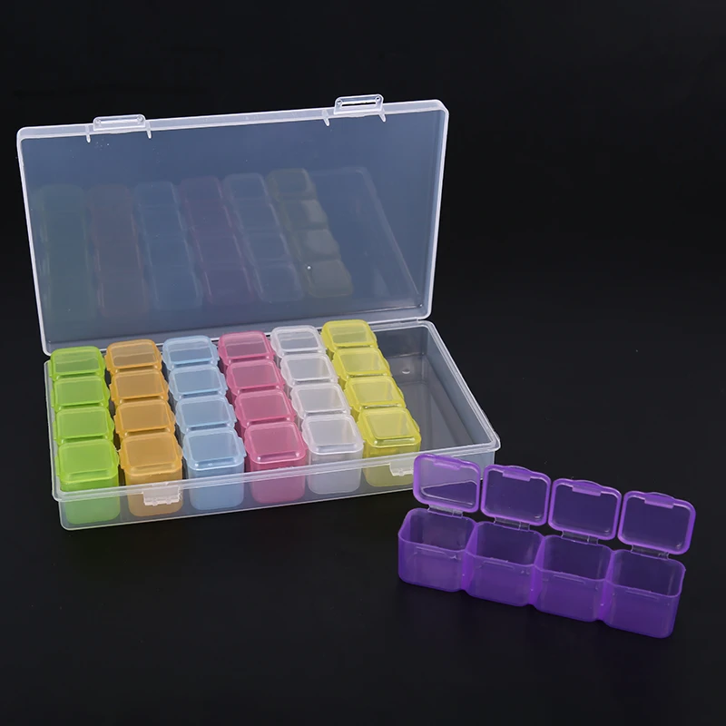 7/14/28 Grid 7 Days Weekly Pill Box Medicine Tablet Dispenser Pillbox Case Health Care Drug Container Organizer Travel Divider