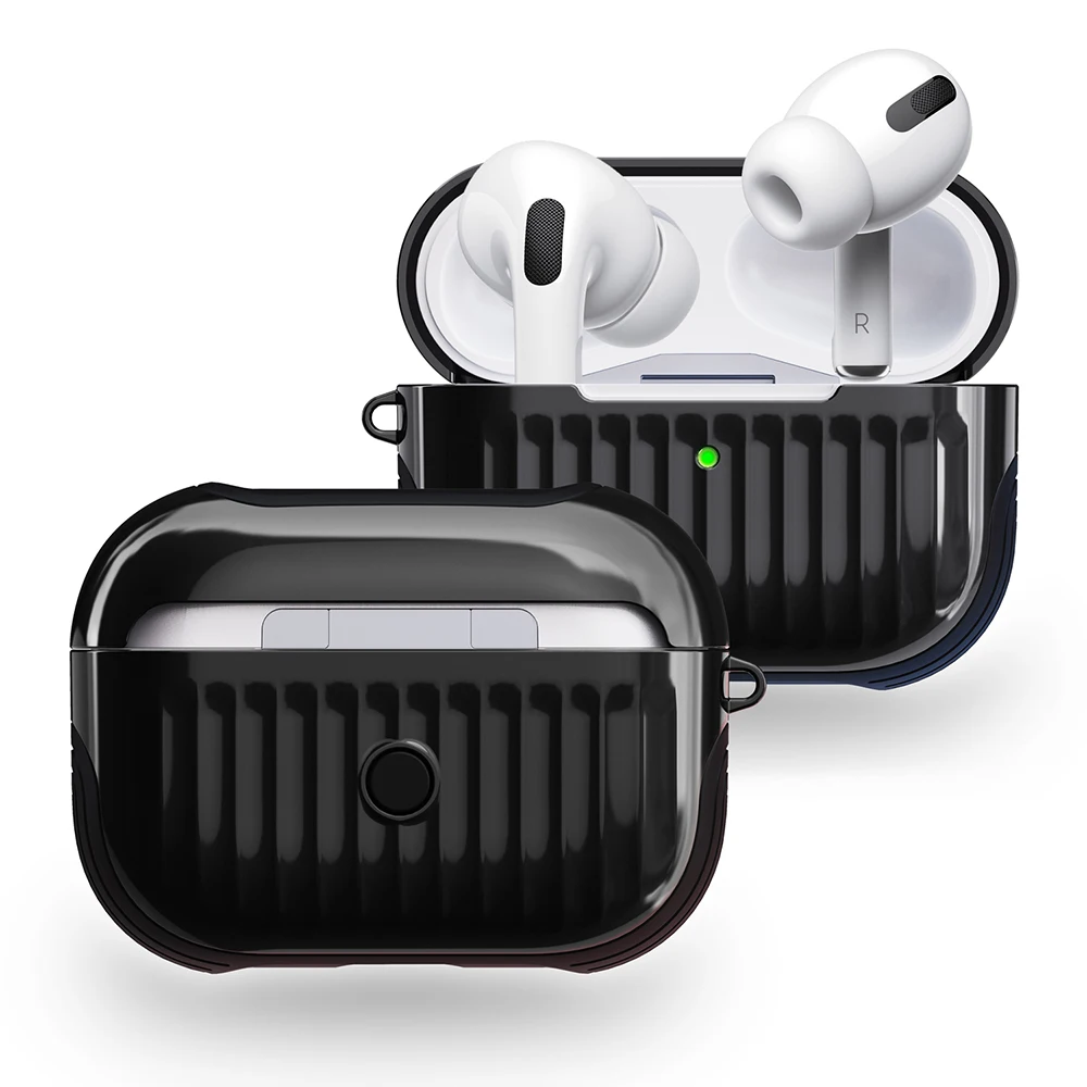 

2 in 1 Earphone Cover For AirPods Pro Case TPU + PC Anti-fall Wireless Earphone Protective Cover For AirPods Pro Accessories