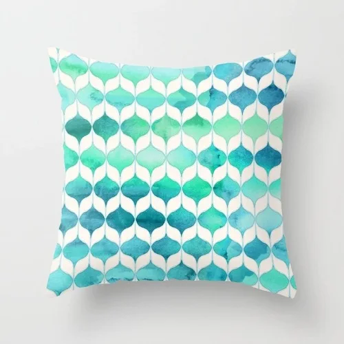 Marble simple abstract geometry pillow pillow short plush pillowcase customization christmas cushions Cushions