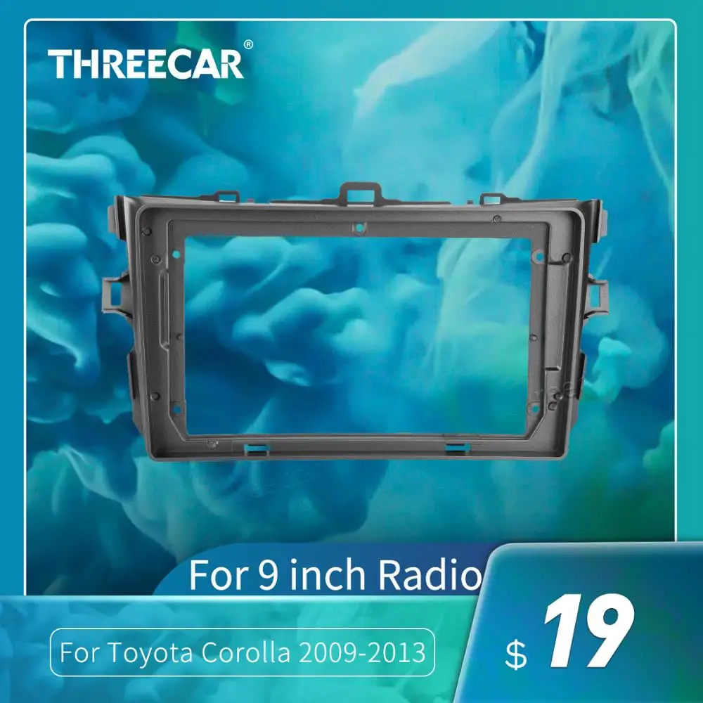 Рамка для приборной панели автомобиля 2Din подходит T-oyota Auris Corolla 2009-2013