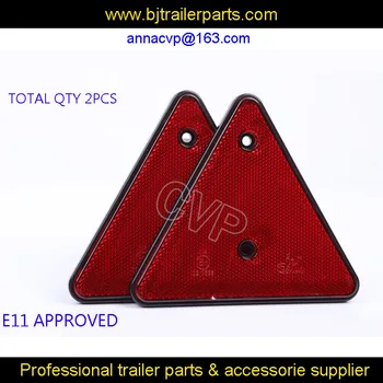

CVP 2PCS high quality triangle REFLECTOR. trailer light lamp ACCESSORIES PARTS RED TRAILER REFLECTOR trailer parts