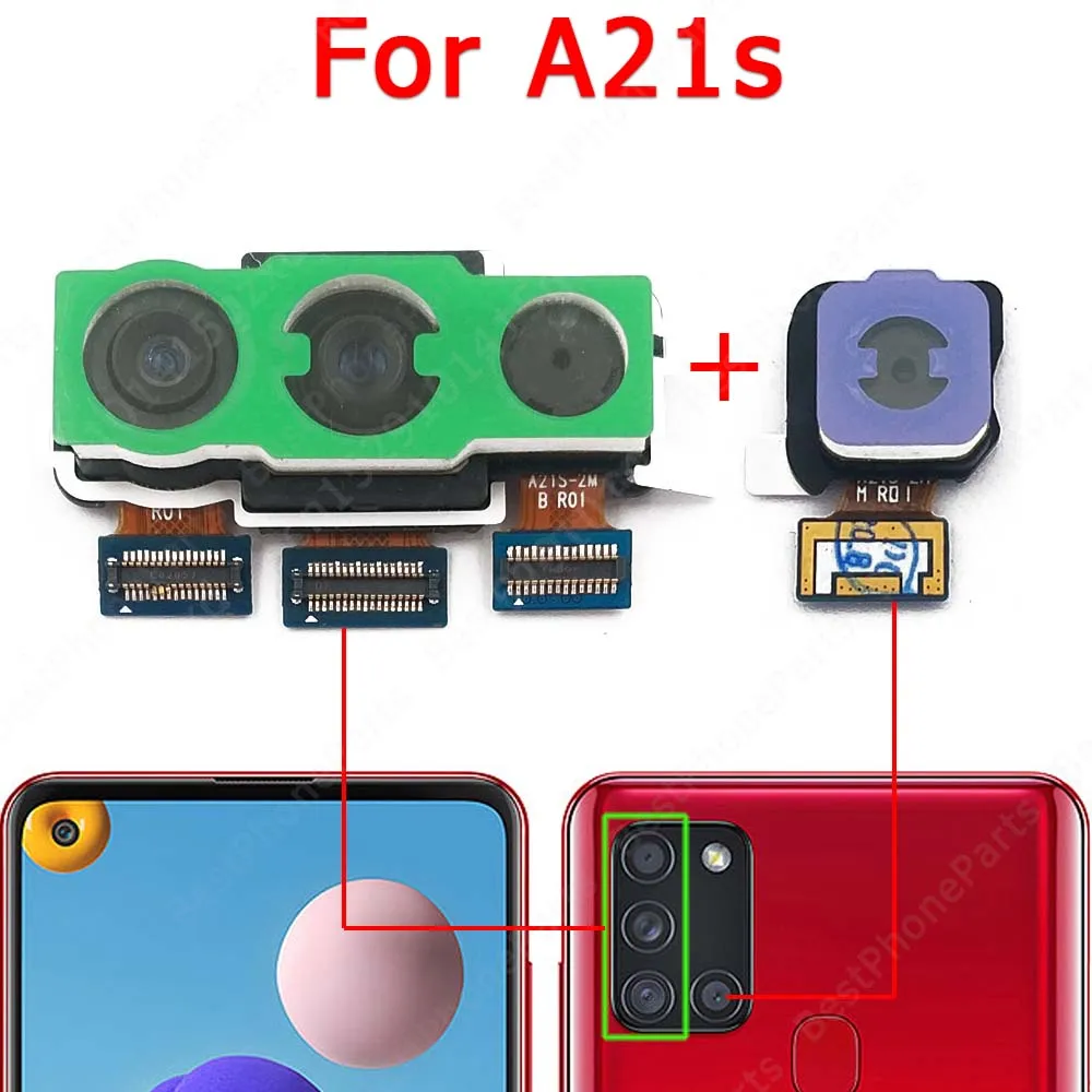 Rear Front Camera For Samsung Galaxy A21s A21 Frontal Back Facing