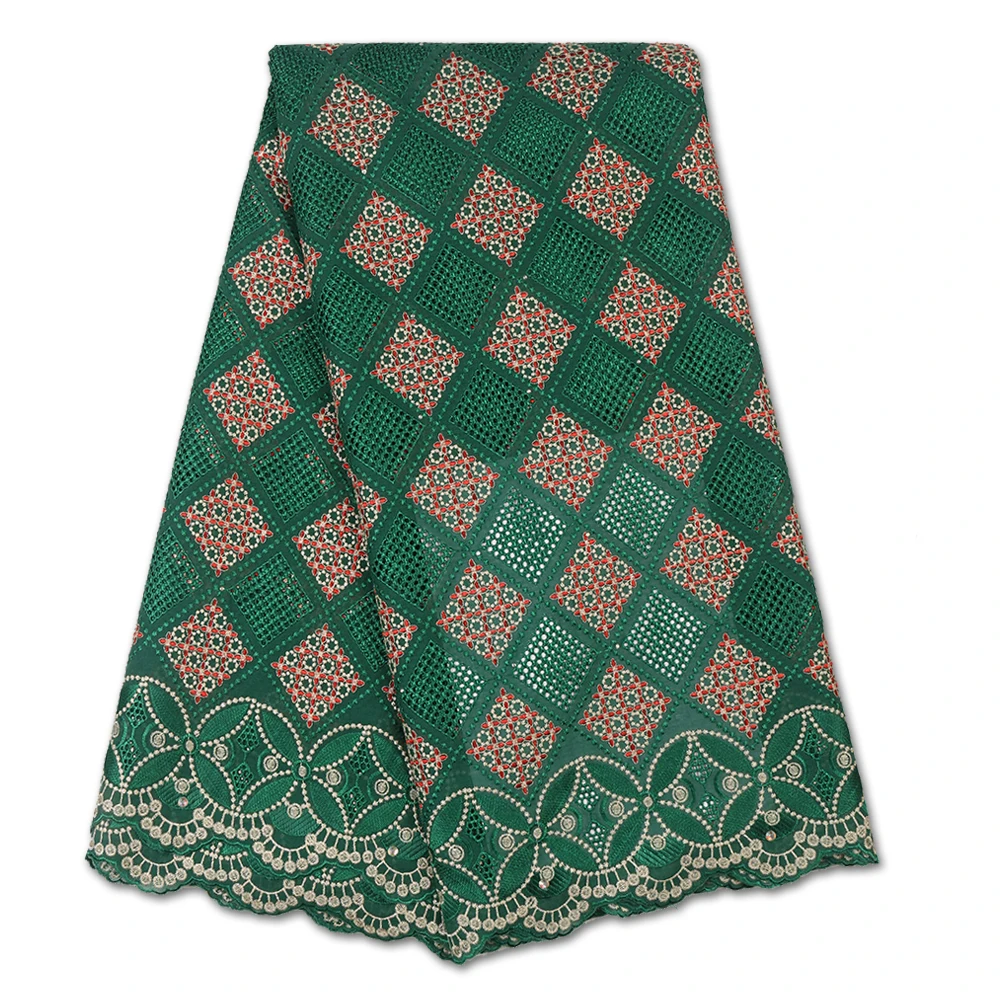 African Cotton Lace Fabric 2020 High Quality Embroidery Nigerian Dry Fabrics Swiss Voile In Switzerland YA3501B-2 | Аксессуары для