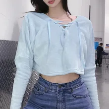 

2021 Winter Fashion Light Blue Long Sleeve Loose Strapless Top New Loose Strap Plush Sweater Ladies Casual All-match Top