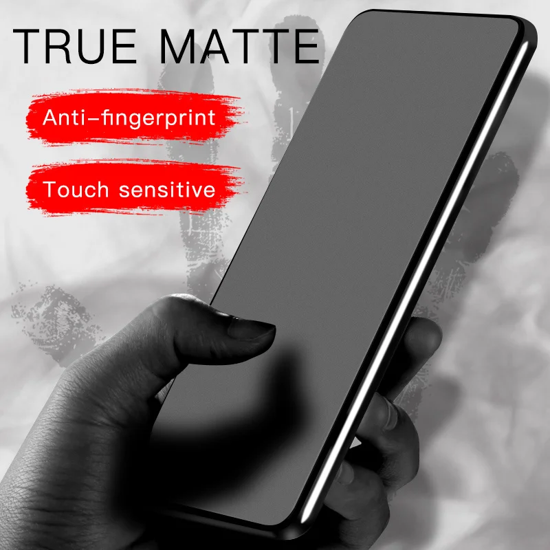 Полное покрытие без отпечатков пальцев матовое закаленное стекло для iPhone 11 Pro Max X