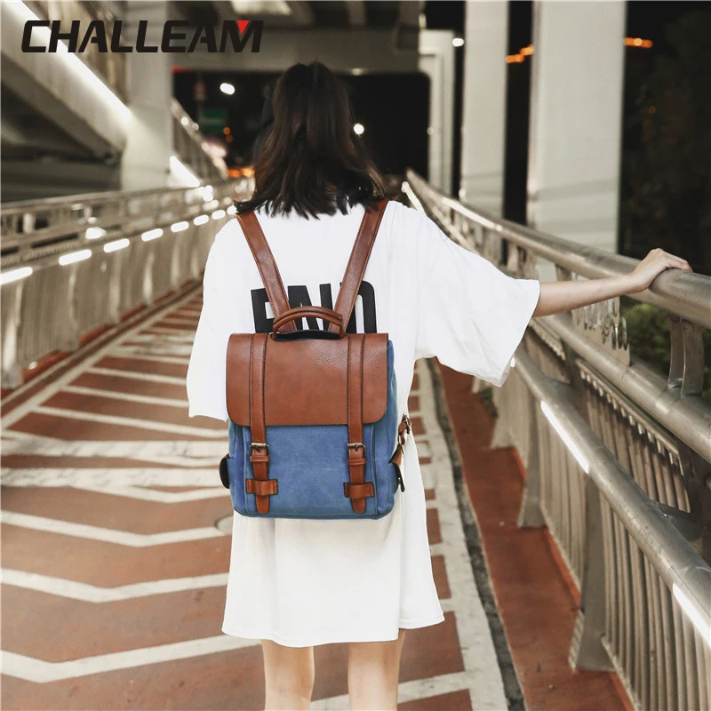 Ms. backpack ins, женская сумка, индивидуальная, крутая, крутая, для мужчин и женщин, Повседневный, студенческий рюкзак, Ретро стиль, ПУ, Холщовая Сумка, кожаный рюкзак