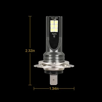 

2pcs 12V/24V H7 High-brightness LED Headlight Conversion 110W 30000LM 6000K Error Free Canbus Bulb Set Hot Replacement Accessory