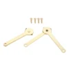2Pcs Antique Lid Support Hinges Box Display Furniture Hardware Wardrobe Cabinet Door Kitchen Cupboard Hinges With Screws 68*8mm ► Photo 2/6