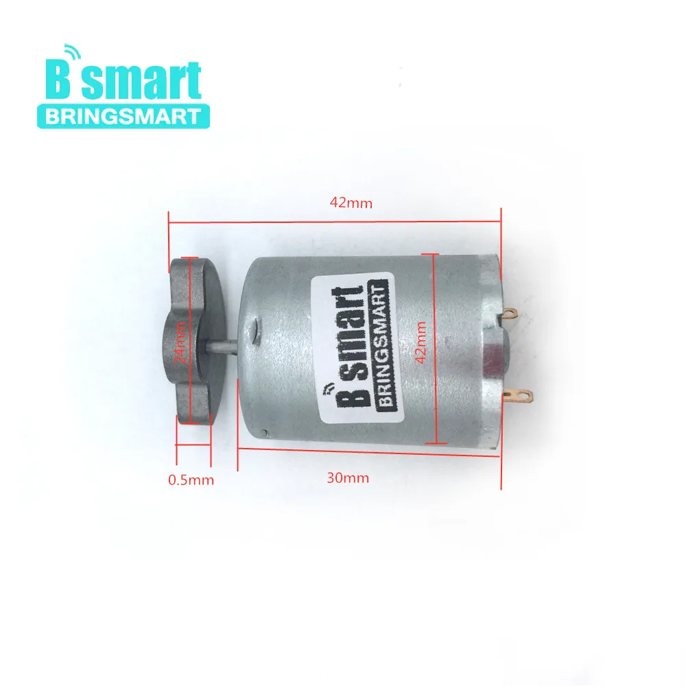 Bringsmart высокая скорость вибрации 6000 об/мин 6 в 12 В 24 В вибропривод постоянного тока для микро массажный мотор R370 односекторная головка