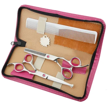 

5pcs Haircut Scissor Portable Ergonomics Handle Hair Styling Tool Hairdressing Scissors Hair Cut Supplies for Barber