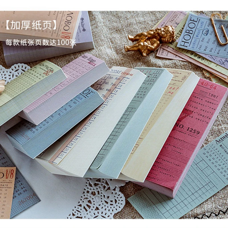 Mo. Card винтажный городской билетный блокнот diy блокнот для заметок, бумажный блокнот