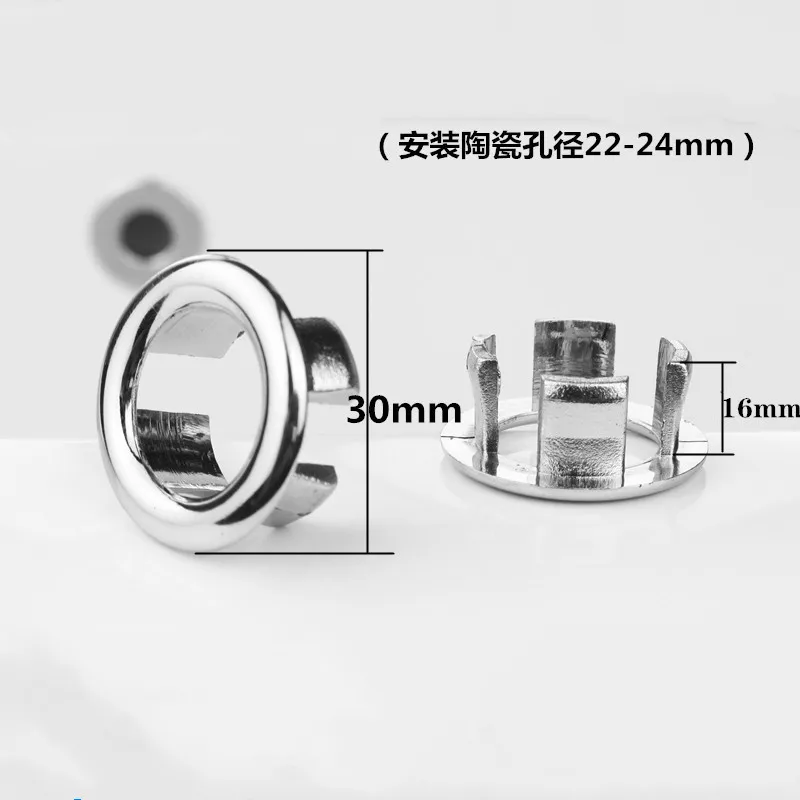 Sink Hole Round Overflow Cover Ceramic Basin Bathroom Replacement Overflow Ring Drain Cap 3pcs Kitchen Hotels Shower Accessories sink hole cover