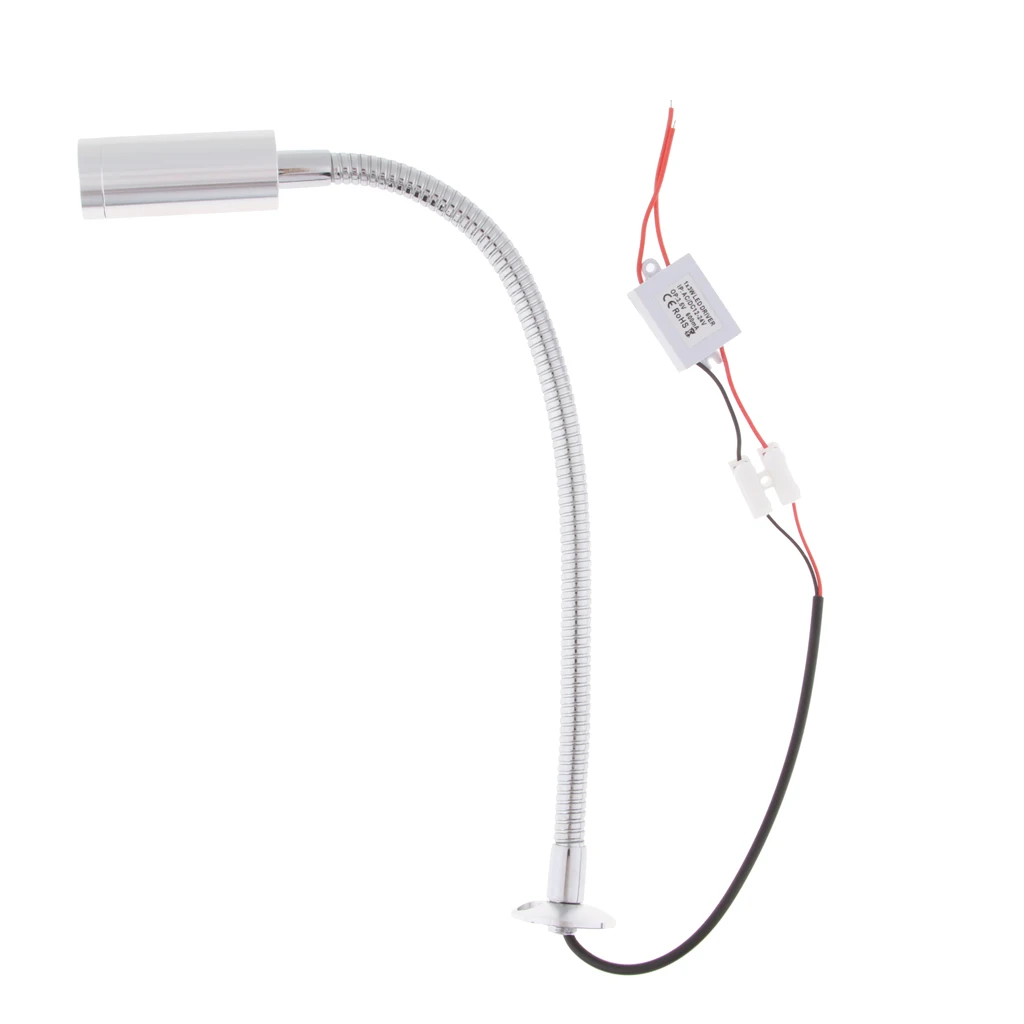 12V 2W светодиодный гибкий гироскутер для чтения/светильник для карты-лодка/морская/яхта