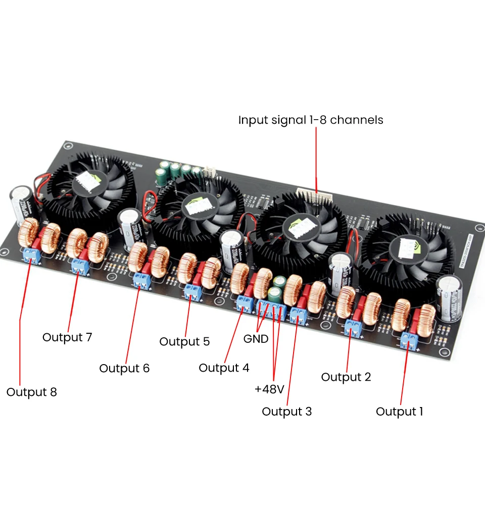 AIYIMA TPA3255 Digital Power Amplifier Board 315Wx8 Class D Sound Amplifiers 8 Channels Audio Amp DIY 7.1 Home Theater