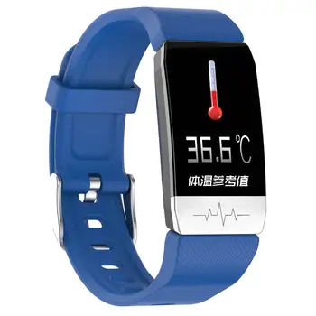 

[SPO2 Monitor]Bakeey T1S Continuous Body Temperature Heart Rate Blood Pressure Monitor GPS Sport Route Track Smart Watch Fitness