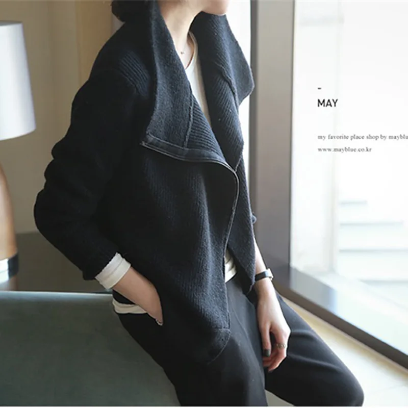 

High collar sweater women thicken zipper turtleneck 2019 autumn winter new casual warm cardigan coat pull femme kardigan jumper