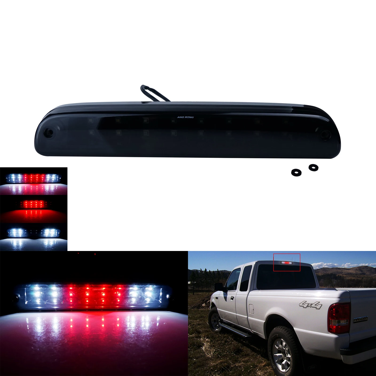 

ANGRONG 1X светодиодный третий Третий высокий стоп светильник для Ford Ranger 1993-2011 Mazda B2300 B2500 B3000