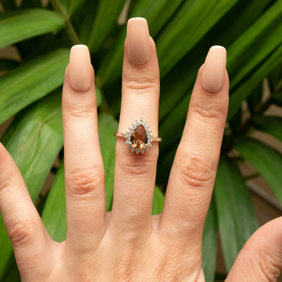 Куололит зултанит драгоценный камень кольцо для женщин Твердые 925 пробы серебро создать цвет изменить Капля воды камень кольцо хорошее ювелирное изделие