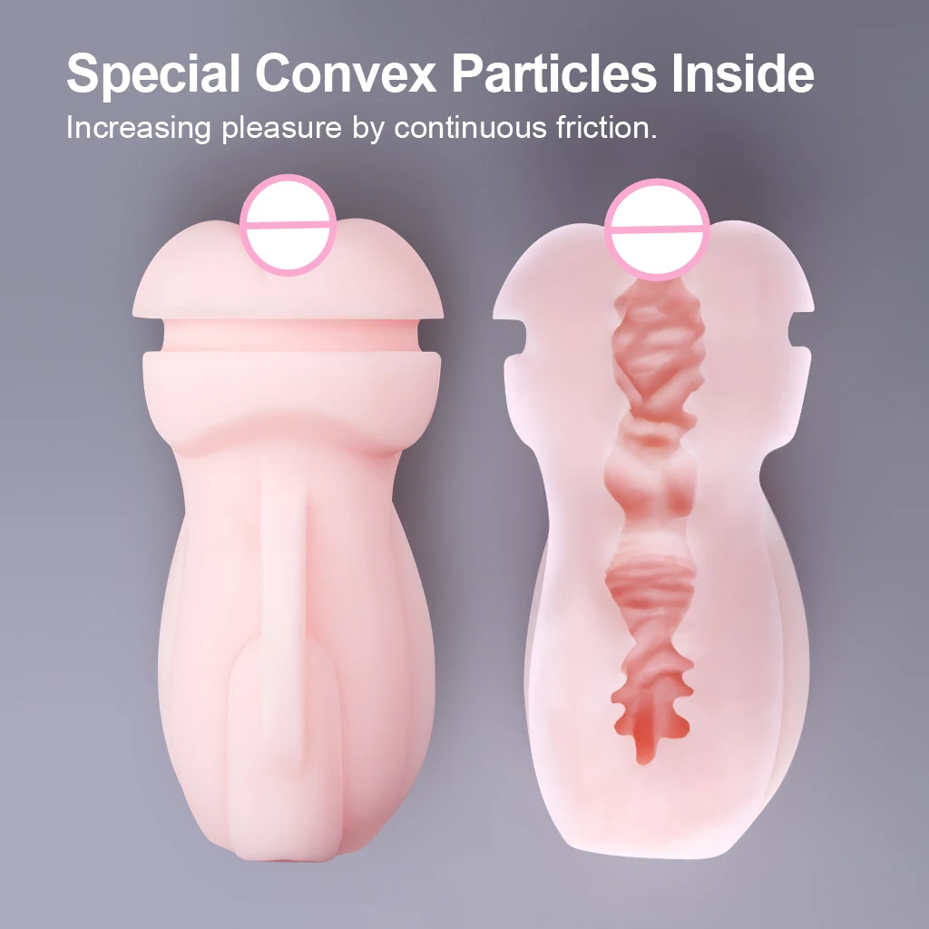 Вагина маструбатор Luvkis Реалистичная присоска для мастурбации карманная киска