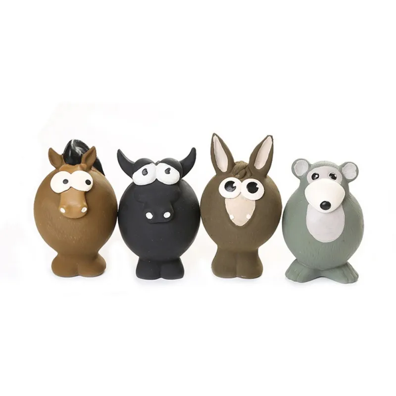 1 шт. игрушка для собак щенок кричащий милая корова кролик обезьяна игрушка для собак латексный пищалка жевательные принадлежности для тренировки животных